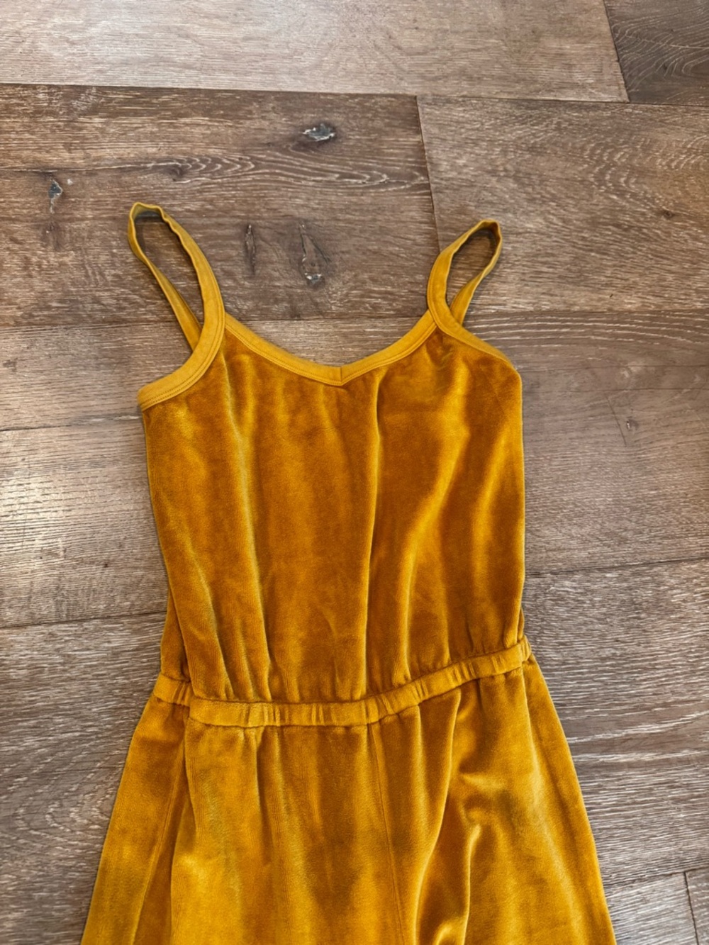 Suzi Kondi Mustard Velvet Wide-Leg Jumpsuit XS great condition only worn twice - Picture 2 of 4